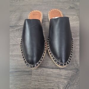 Alhoas Black Mules Size 38 NEW